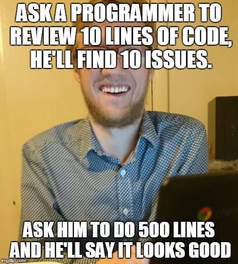 Ask a Programmer to Review 10 Lines