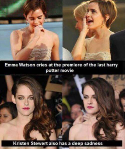 Epic Emma Watson vs kristen Stewart