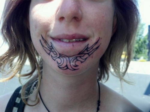 Face Tattoo Fail
