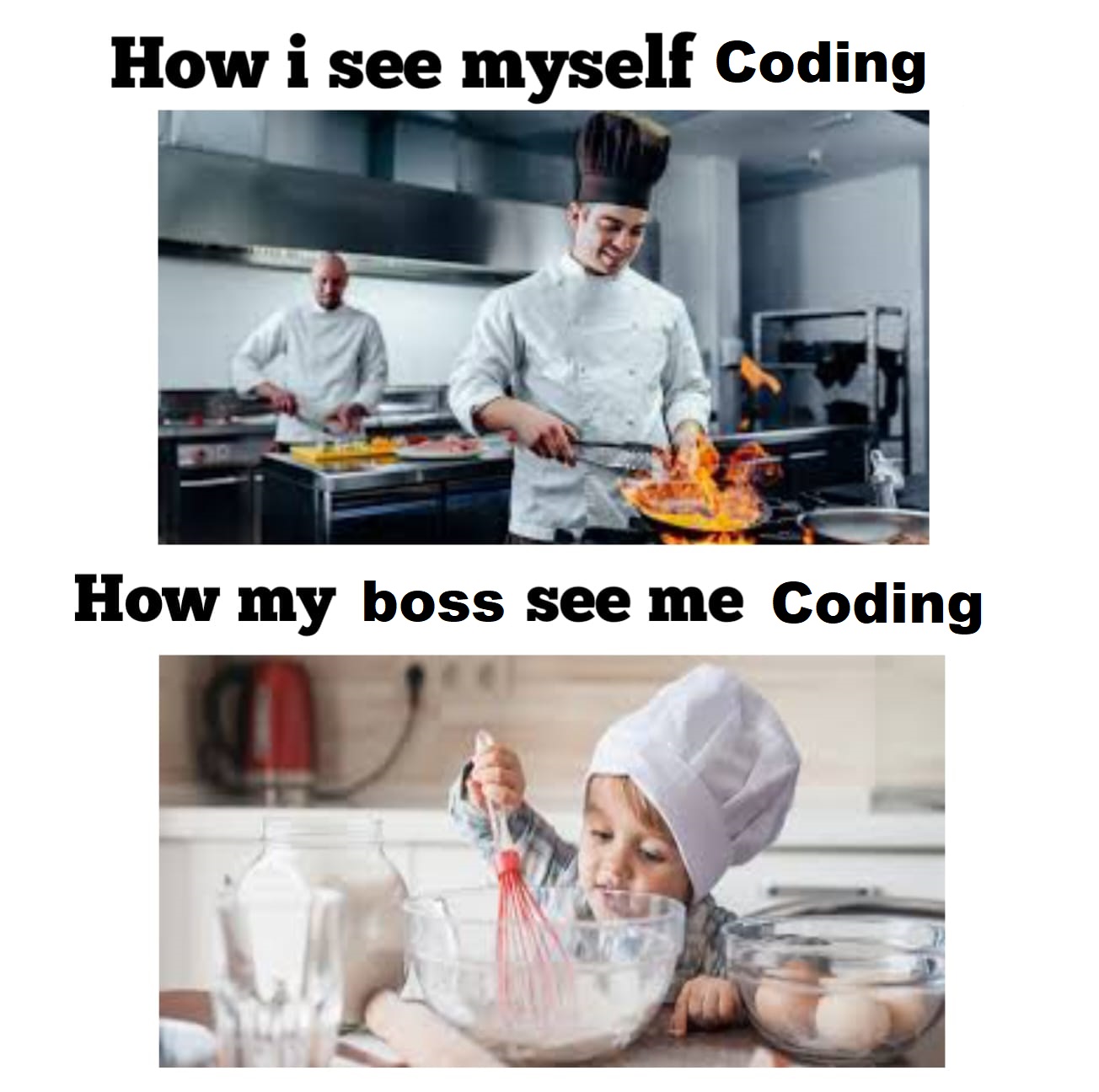 How i see myself coding