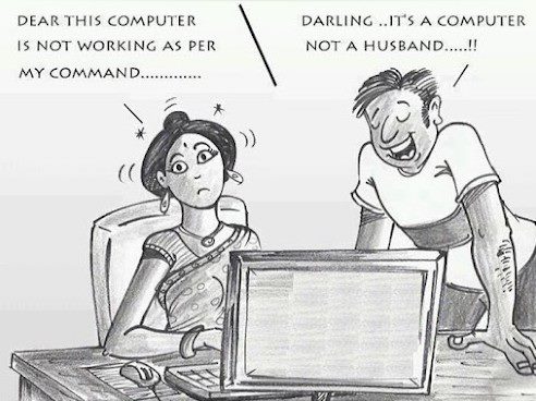 it is a computer not a your husband