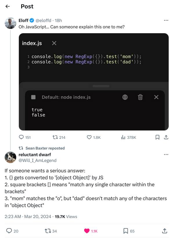 JavaScript...Can someone explain this one to me?