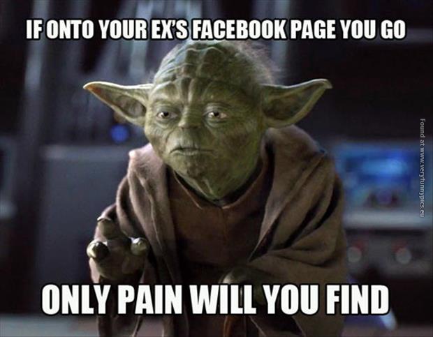 Never visit your ex’s facebook page