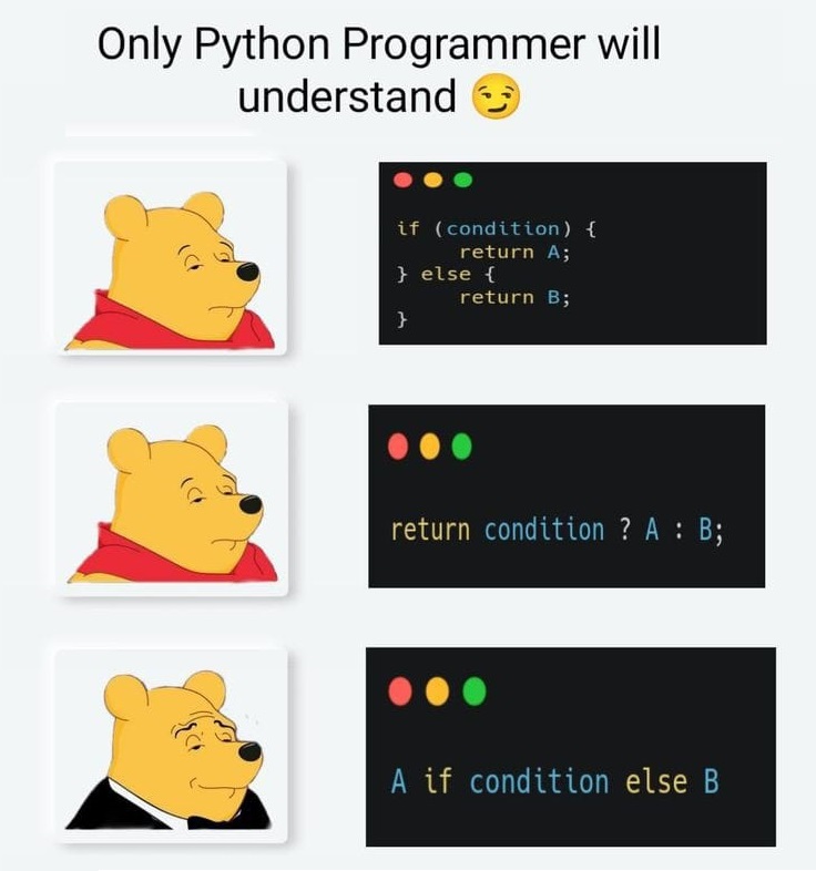 Only Python programmer will understand