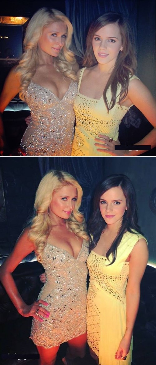 Paris Hilton and Emma Watson. Iâ€™m pretty confused right now!