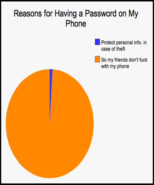 reasons for having a password on my mobile