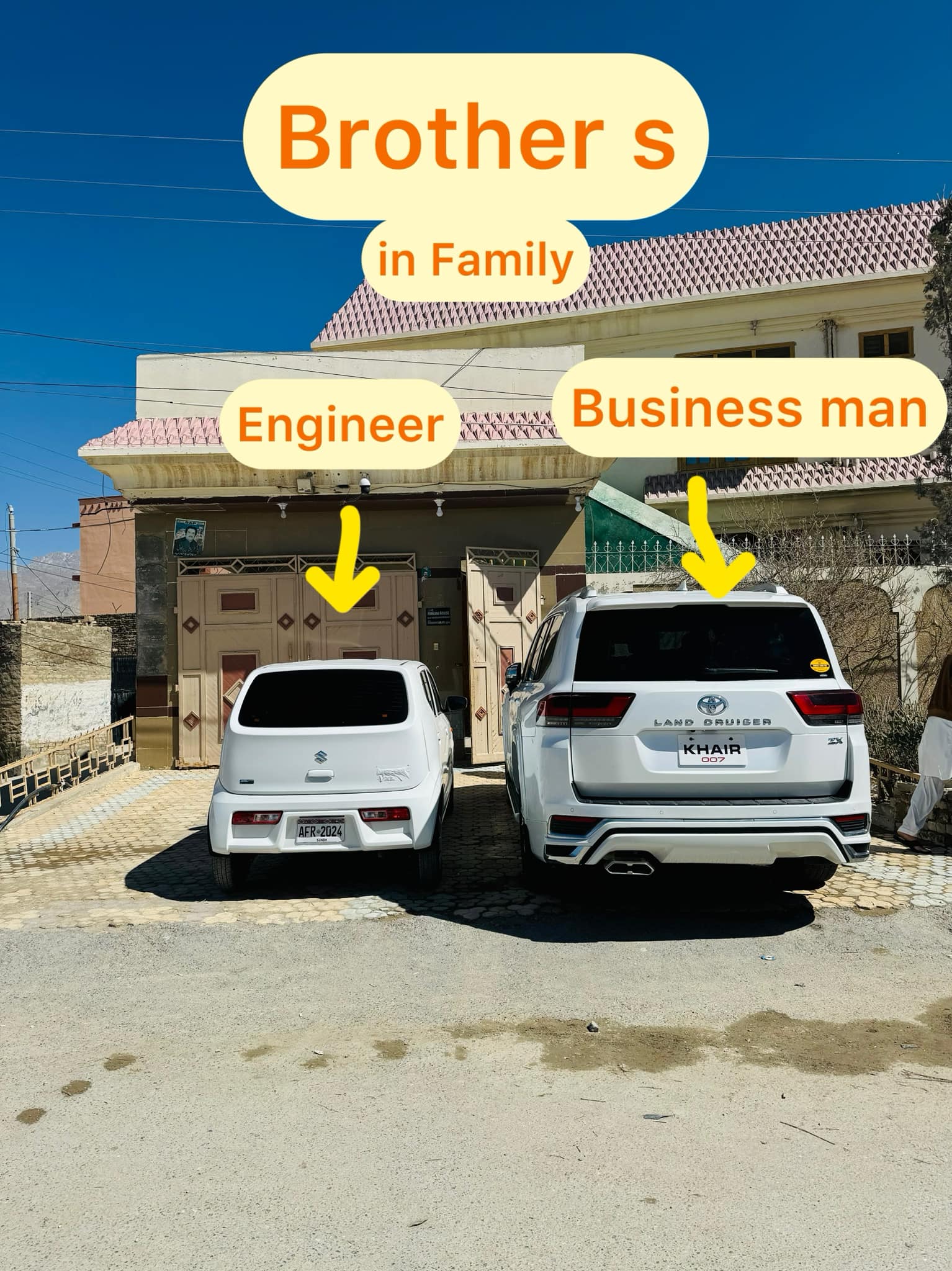 When same faimly borthers one Engineer and other BUsiness man